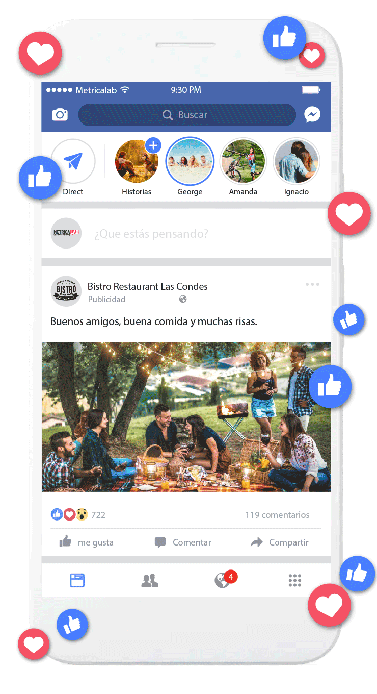 facebook ads metricalab chile